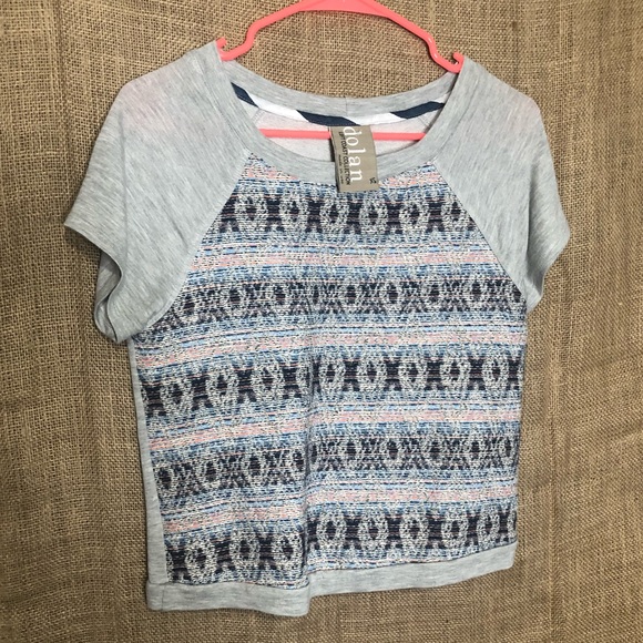 dolan Tops - Dolan Anthropologie Crop Top XS Knit Short Sleeve